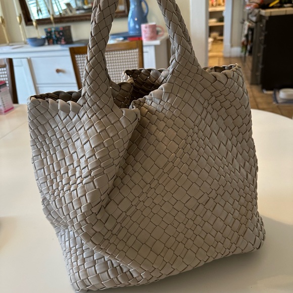 Stone color Woven leather bag | South Moon Under - Picture 7 of 9